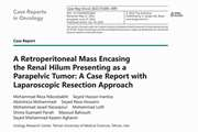 A Retroperitoneal Mass Encasing the Renal Hilum Presenting as a Parapelvic Tumor: A Case Report with Laparoscopic Resection Approach